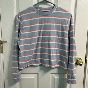 Wild Fable Cropped Striped Tee